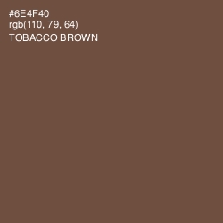 #6E4F40 - Tobacco Brown Color Image